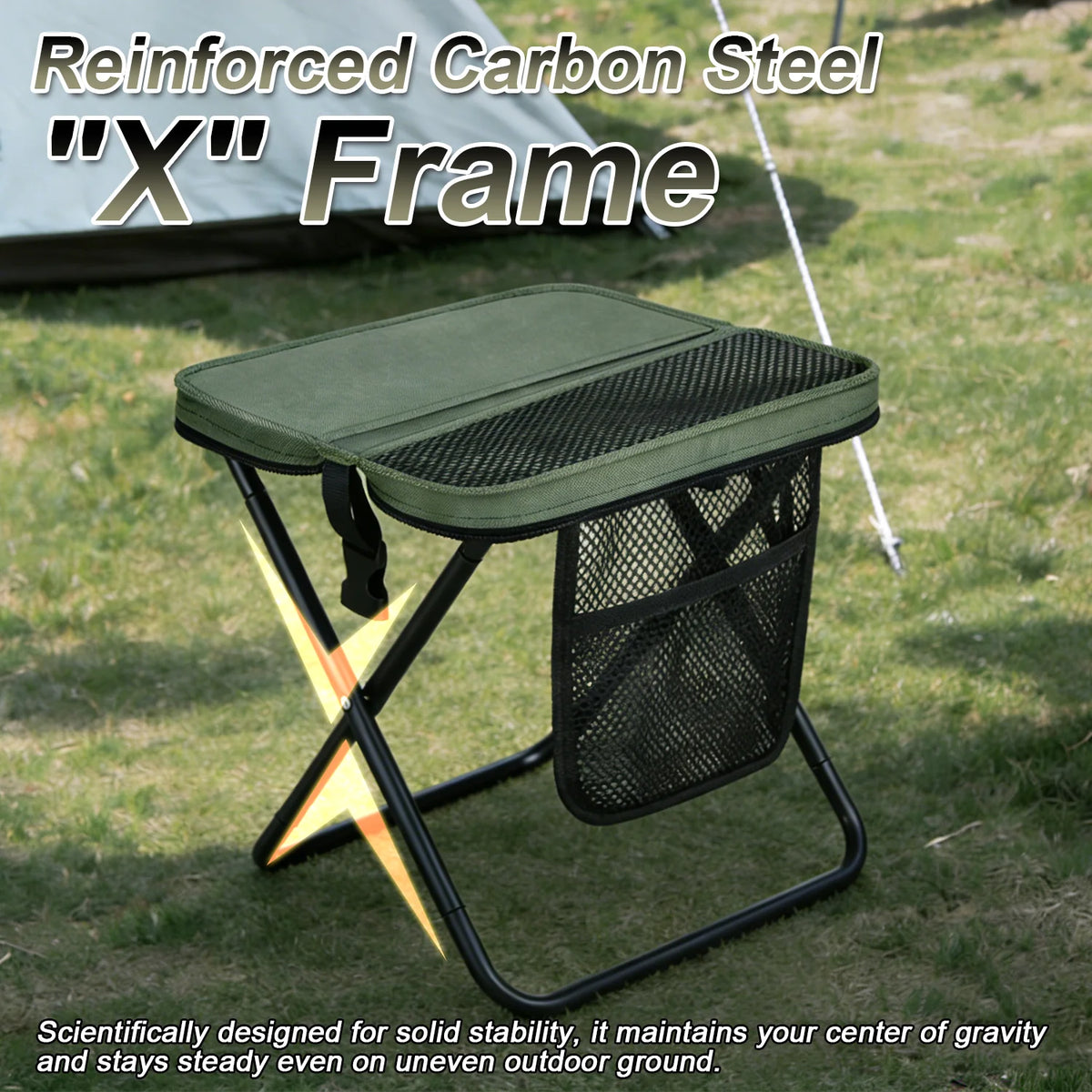 Anywhere Comfort Foldable Sling Stool